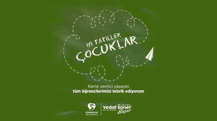 BAŞKANIMIZ, KARNE SEVİNCİ YAŞAYAN TÜM ÖĞRENCİLERİMİZİ TEBRİK ETTİ