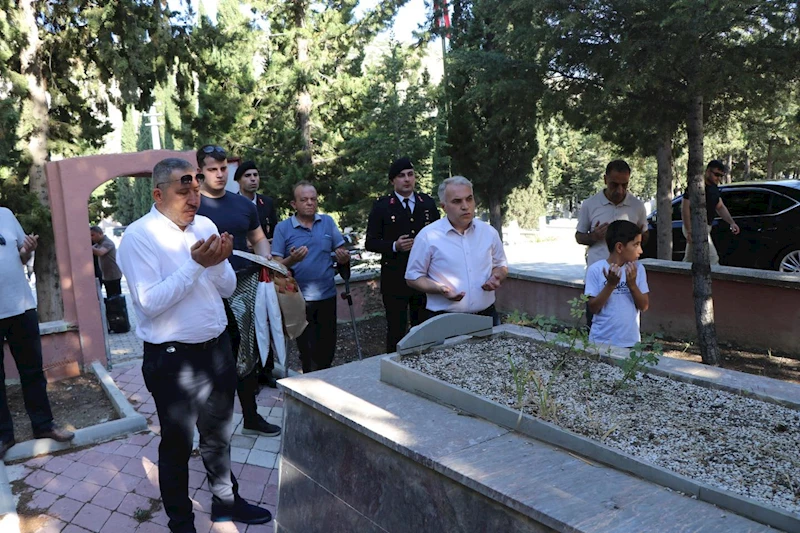 Dinar Belediye Başkanımız Veysel Topçu, Kurban Bayramı Dolayısıyla İlçemiz Asri Mezarlıkta Bulunan Şehitliği Ziyaret Etti.