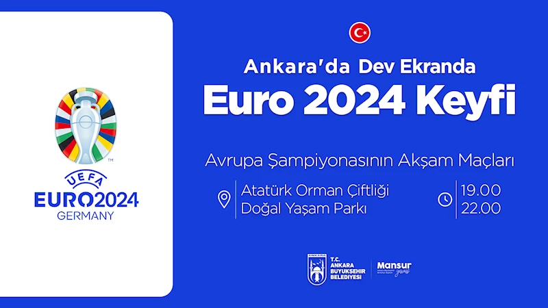 ANKARA’DA DEV EKRANLARDA EURO 2024 KEYFİ