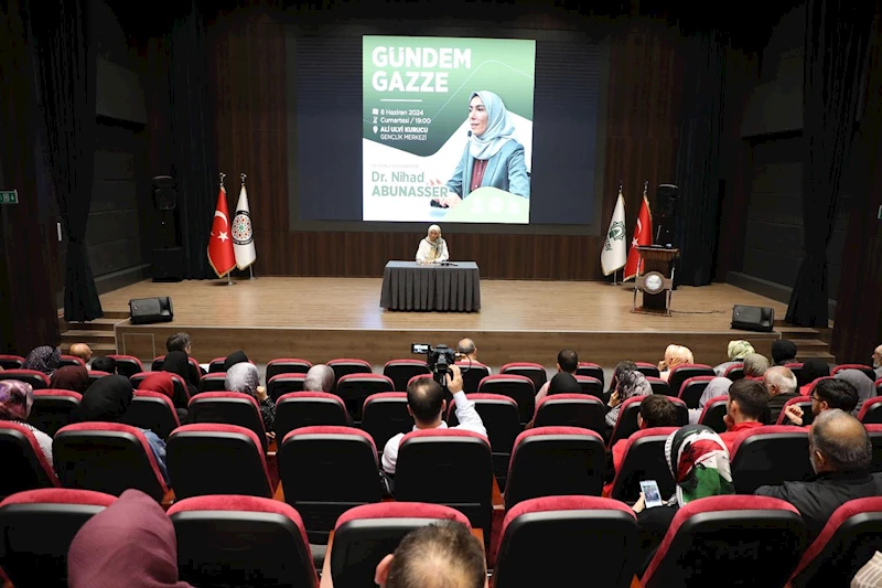 FİLİSTİNLİ AKADEMİSYEN ABUNASSER’DAN “GÜNDEM GAZZE” KONFERANSI