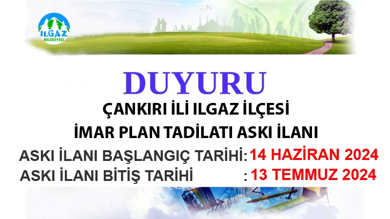 İmar Plan Tadilatı Askı İlanı