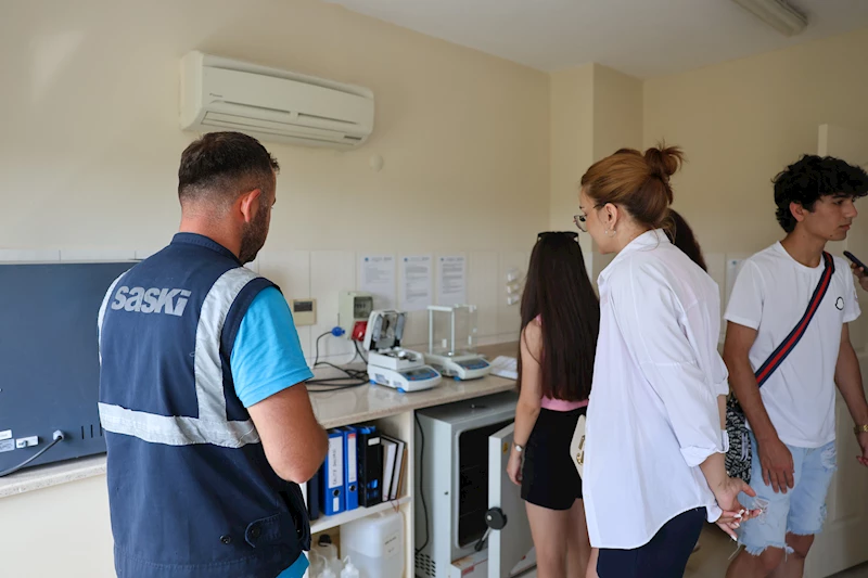 Yabancı öğrenciler Büyükşehir’in atık su arıtma tesisine hayran kaldı