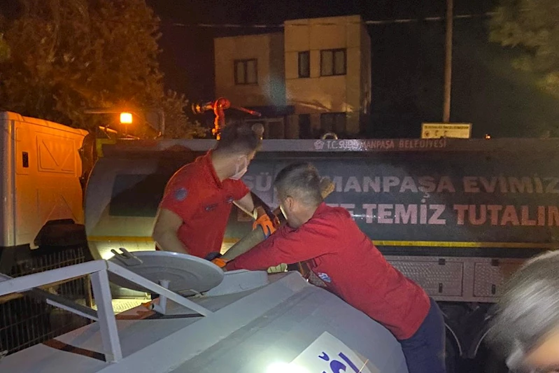 Süleymanpaşa Belediyesinden Çanakkale yangınlarına müdahalede büyük destek
