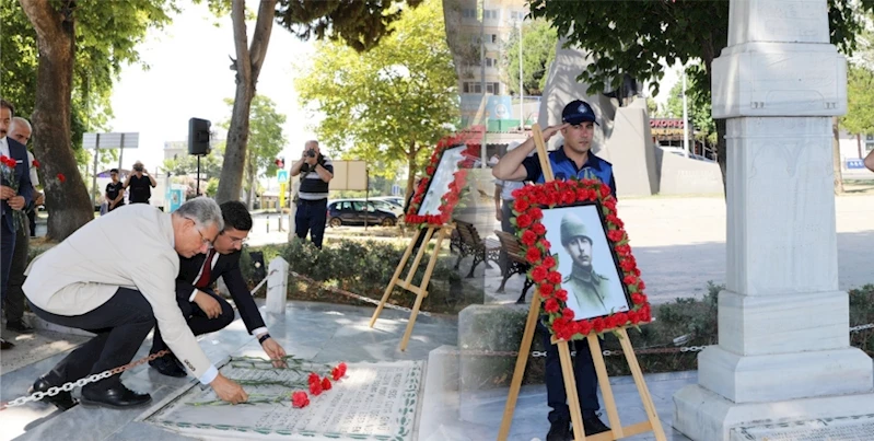 MUDANYALI KAHRAMAN ŞÜKRÜ ÇAVUŞ TÖRENLE ANILDI