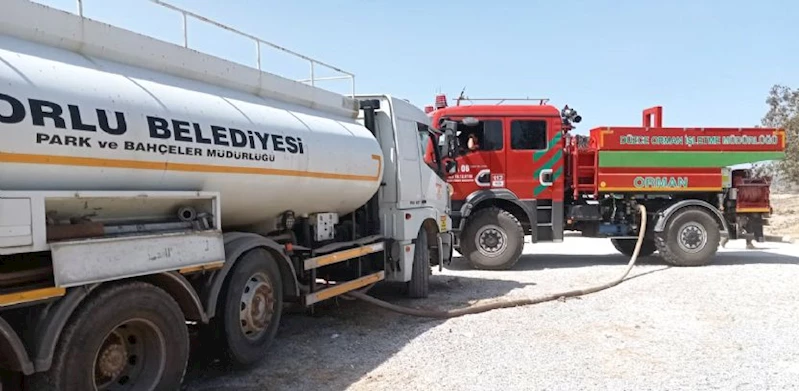 Belediyemizden Yangın Söndürme Çalışmalarına Destek