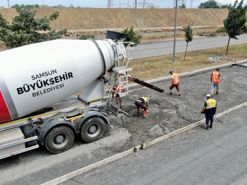 Samsunspor Stadı yol düzenleme çalışmaları başladı