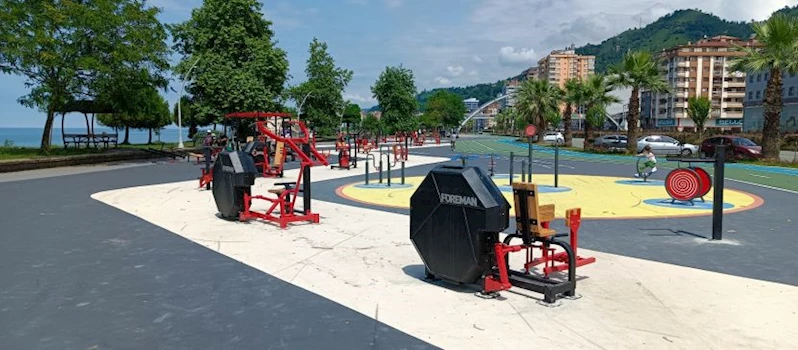 AÇIK HAVA SPORU SEVERLER İÇİN RİZE’DE SPOR İSTASYONLARI KURULDU