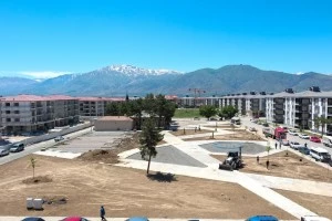 Mihrali Aksu Millet Bahçesi’nde yapım çalışmaları devam ediyor