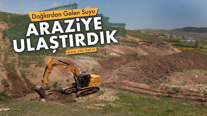 Dağlardan Gelen Su Arazilere Ulaştırıldı