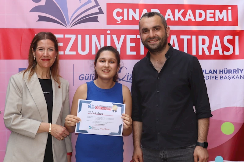 ÇINAR AKADEMİSİ ÖĞRENCİLERİ MEZUNİYET TÖRENİNDE STRES ATTI