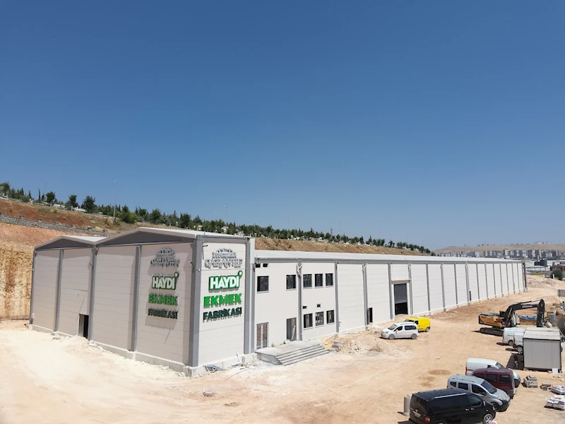 GAZİANTEP’TE HAYDİ’LER İÇİN EKMEK ÜRETİM FABRİKASI KURULDU