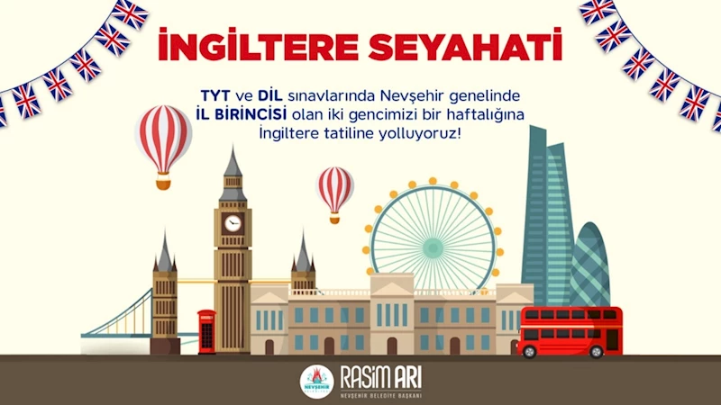 Belediye Başkanı Rasim Arı’dan Tyt Ve Dil Sınavı İl Birincilerine İngiltere Tatili