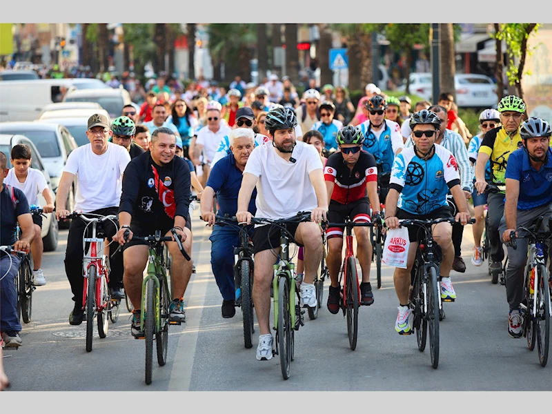 BAŞKAN BOLTAÇ VE YÜZLERCE KİŞİ TARSUS İÇİN PEDAL ÇEVİRDİ