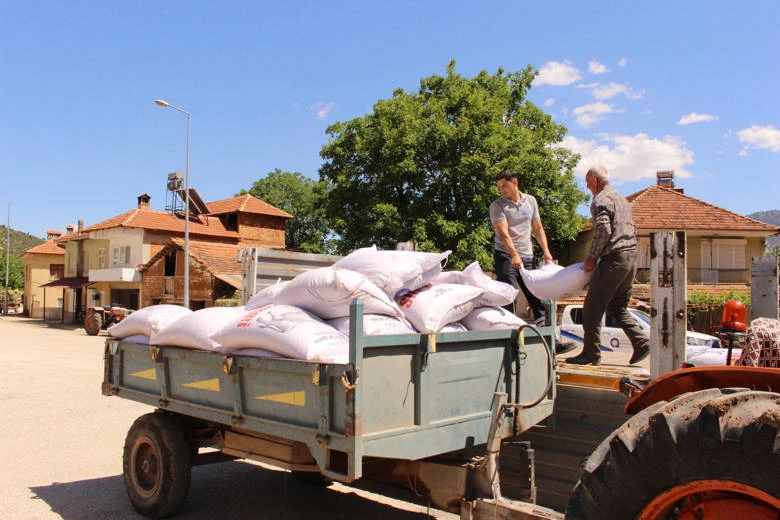 Büyükşehir’den Gazipaşa ve Elmalılı üreticilere yem desteği