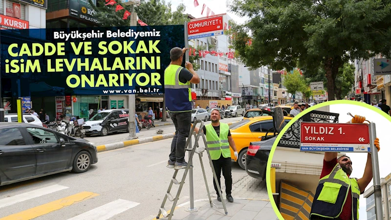 Cadde ve Sokak İsim Levhalarını Onarıyoruz