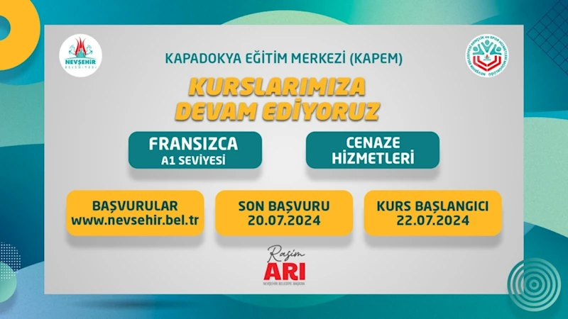 Kapem’de 2 Yeni Kurs Açılıyor