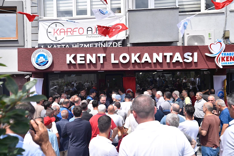 Trabzon’un İlk Kent Lokantası, yoğun bir katılımla hizmete girdi