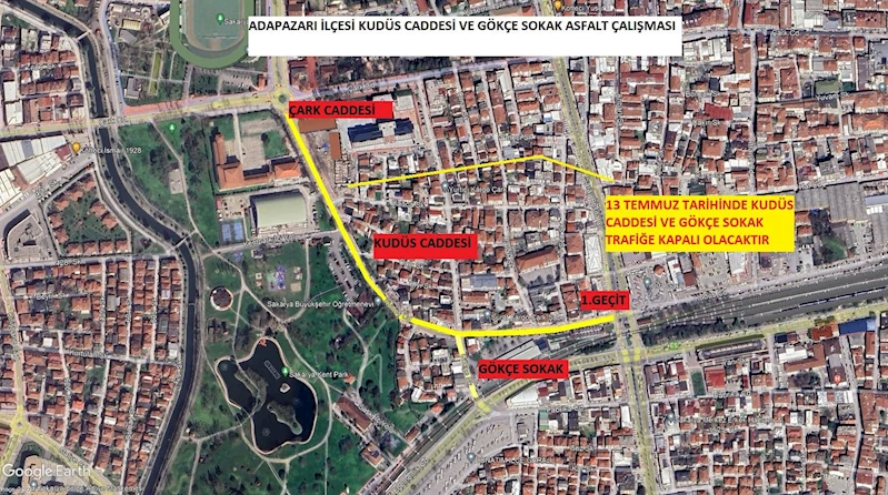 Kudüs Caddesi ve Gökçe Sokakta yenileme çalışmaları başlıyor