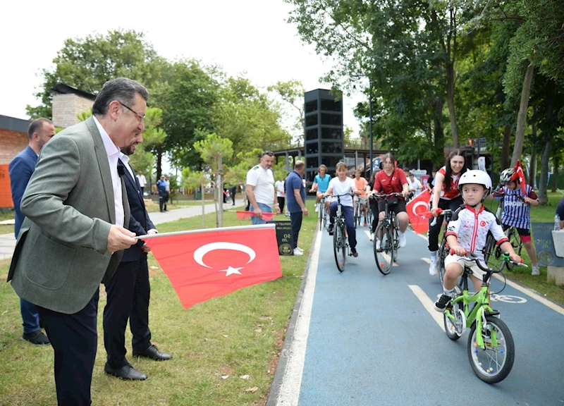 PEDALLAR 15 TEMMUZ KAHRAMANLARI İÇİN ÇEVRİLDİ