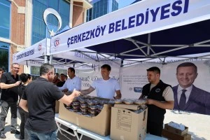 ÇERKEZKÖY BELEDİYESİ AŞURE İKRAM ETTİ