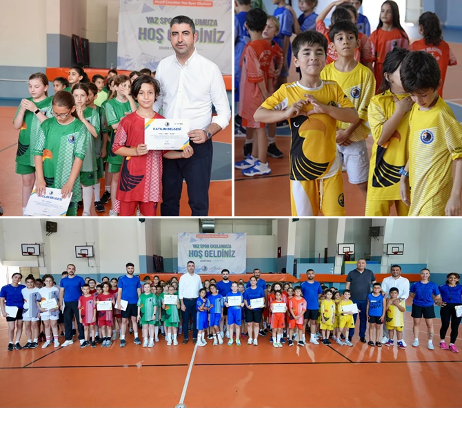 KARTAL BELEDİYESİ ÜCRETSİZ YAZ SPOR OKULU 1.DÖNEM MEZUNLARINI VERDİ