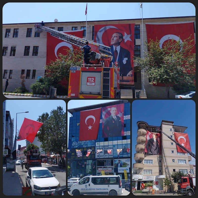 15 TEMMUZ DOLAYISIYLA ŞEHRİMİZ BAYRAKLARLA DONATILDI