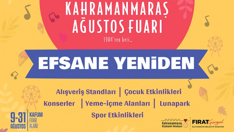Başkan Görgel: “Geleneksel Ağustos Fuarını Yeniden Hemşehrilerimizle Buluşturuyoruz”