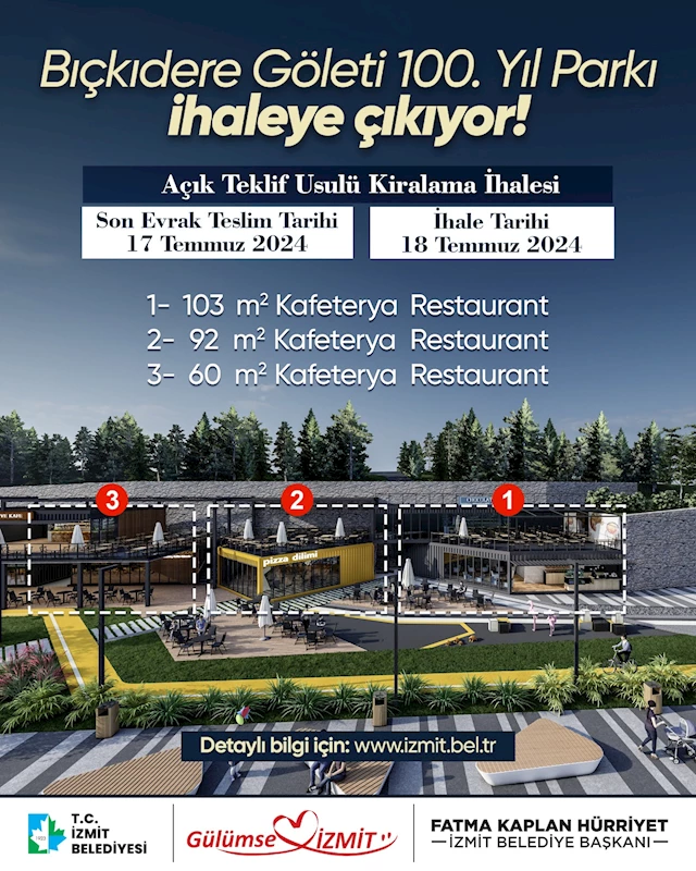 100. YIL PARKI BIÇKIDERE GÖLETİ İHALEYE ÇIKIYOR!
