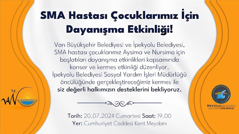 SMA Hastası Çocuklarımız İçin Dayanışma Etkinliği !