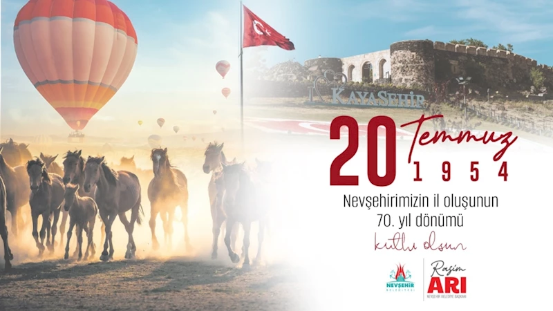 Nevşehir’in İl Oluşunun 70. Yıl Dönümü