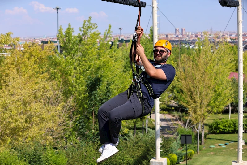Macera Kulesi açıldı  SELÇUKLU’DA ZİPLİNE(KAYTEL) İLE HEYECAN DORUKTA