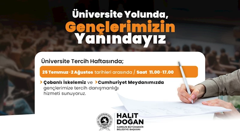 Büyükşehir üniversite yolunda gençlerin yanında