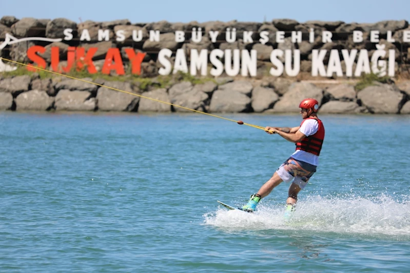 Karadeniz’deki ilk ve tek su kayağı merkezi “Sukay” sporseverleri ağırlıyor