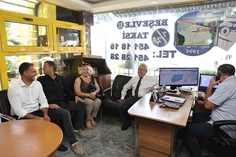 Başkan Şadi Özdemir’den taksici esnafına ziyaret
