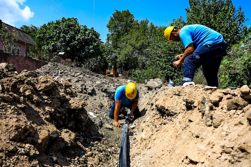 Büyükşehir’den Kertil’in altyapısına yeni içme suyu hattı