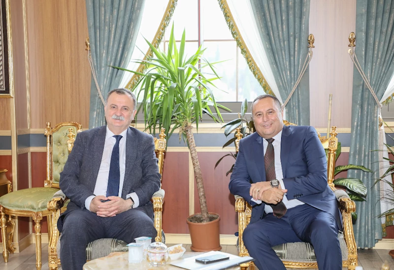 BAŞKAN BALABAN, HİTRİNO BELEDİYE BAŞKANI NURİDİN İSMAİL’İ AĞIRLADI