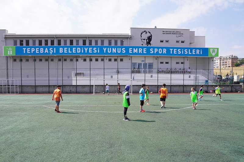 ÇOCUKLAR TATİLLERİNİ SPORLA GEÇİRİYOR