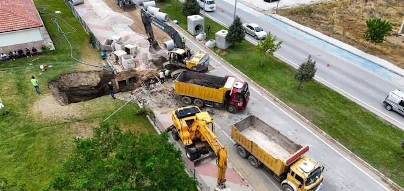 UYDUKENT´TE ALTYAPI ÇALIŞMALARINA BAŞLANDI
