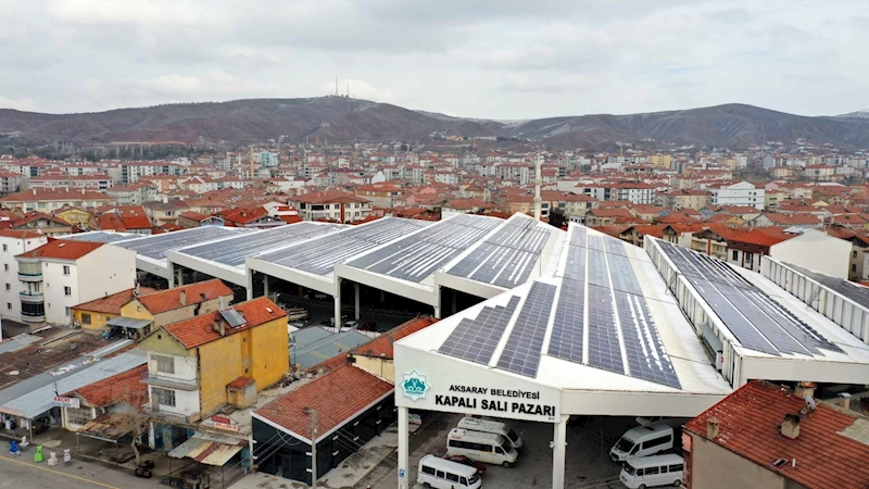 GÜNEŞ ENERJİ SANTRALİ İLE AKSARAY BELEDİYESİ KENDİ ELEKTRİĞİNİ ÜRETİYOR