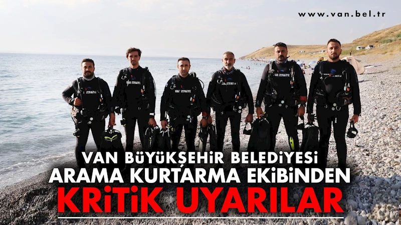 Büyükşehir Belediyesi Arama Kurtarma Ekibinden Kritik Uyarılar