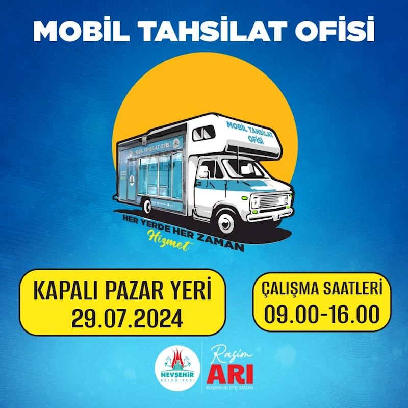 Mobil Tahsilat Ofisi Kapalı Pazar Yeri’nde Olacak