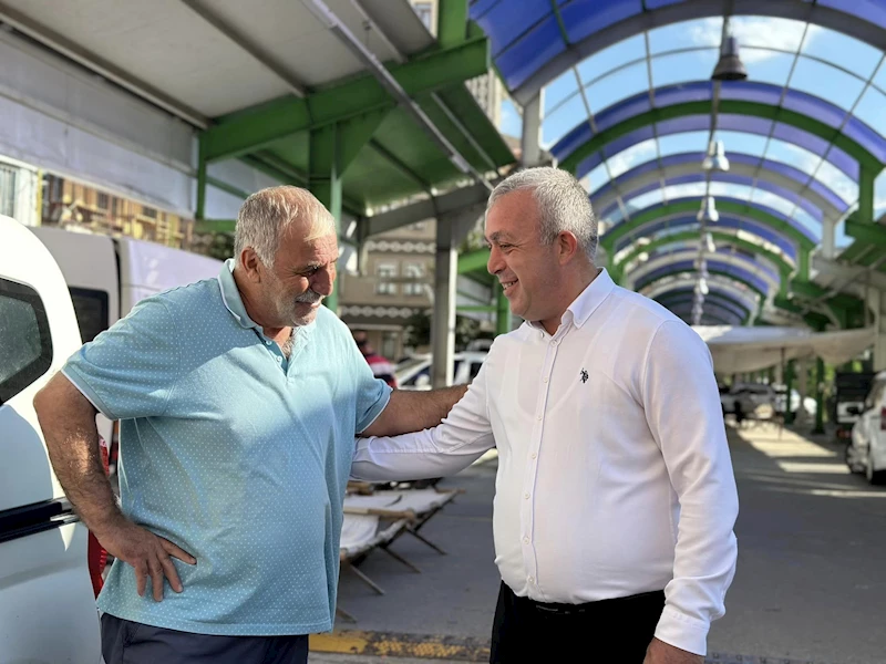 BELEDİYE BAŞKANIMIZ SAYIN BİLGEHAN ERDEM, GÜNE PAZAR ESNAFI VE CUMHURİYET CADDESİ