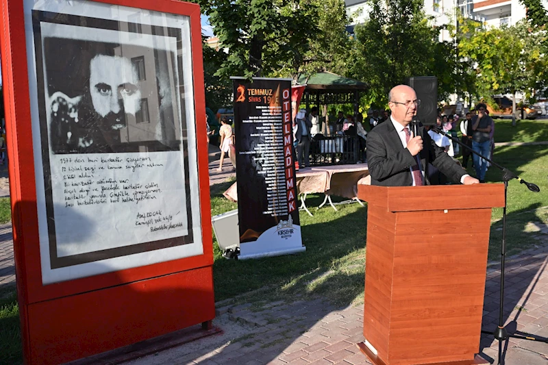 SİVAS KATLİAMINDA YİTİRİLEN CANLAR ASAF KOÇAK PARKI’NDA ANILDI