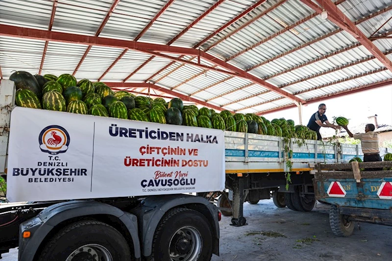 Üreticinin imdadına Büyükşehir yetişti