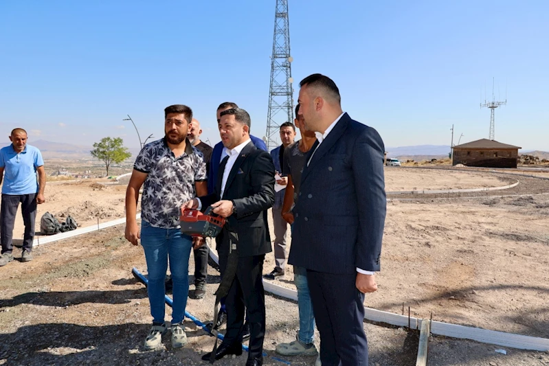 Kahveci Dağı Rekreasyon Alanına İlk Beton Atıldı