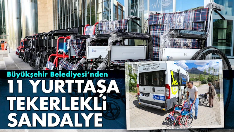 Büyükşehir Belediyesi’nden 11 Yurttaşa Tekerlekli Sandalye