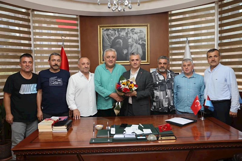 YOMRASPOR YÖNETİMİNDEN BAŞKANIMIZA MAKAMINDA ZİYARET