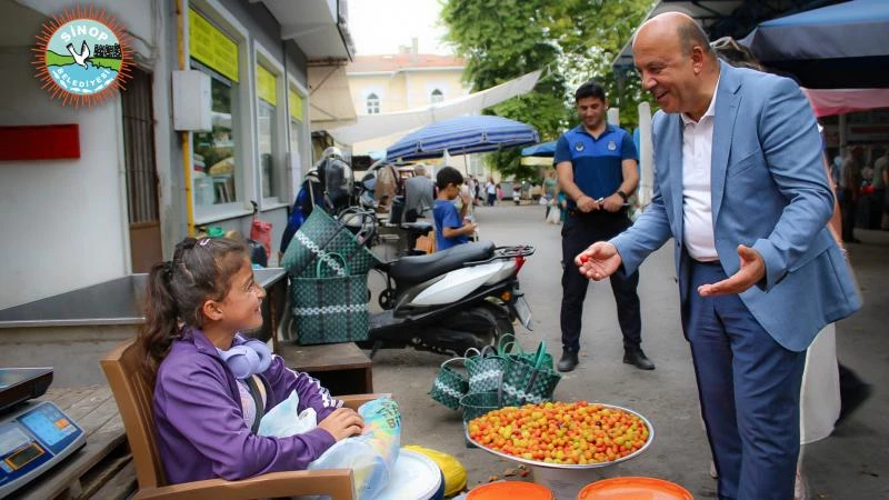 BAŞKANIMIZ METİN GÜRBÜZ PAZARYERİNİ ZİYARET ETTİ