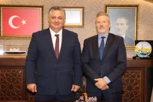 NORVEÇ BÜYÜKELÇİSİ, BAŞKAN MEHMET GÜREL’İN KONUĞU OLDU