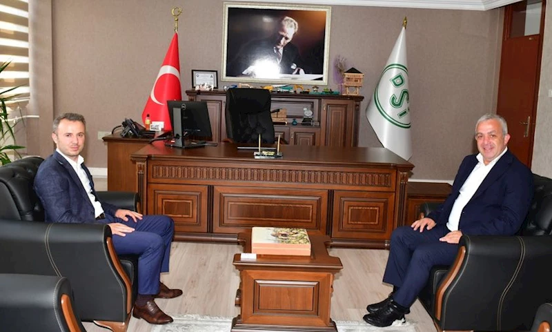 BELEDİYE BAŞKANIMIZ SAYIN BİLGEHAN ERDEM, DSİ 26. BÖLGE MÜDÜRÜ SAYIN SİNAN YILDIZ